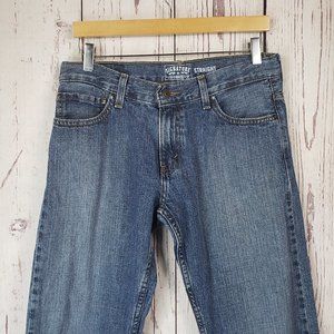 Levi Strauss Signature Boys Jeans Size 31 x 27 Medium Wash Straight Leg Blue